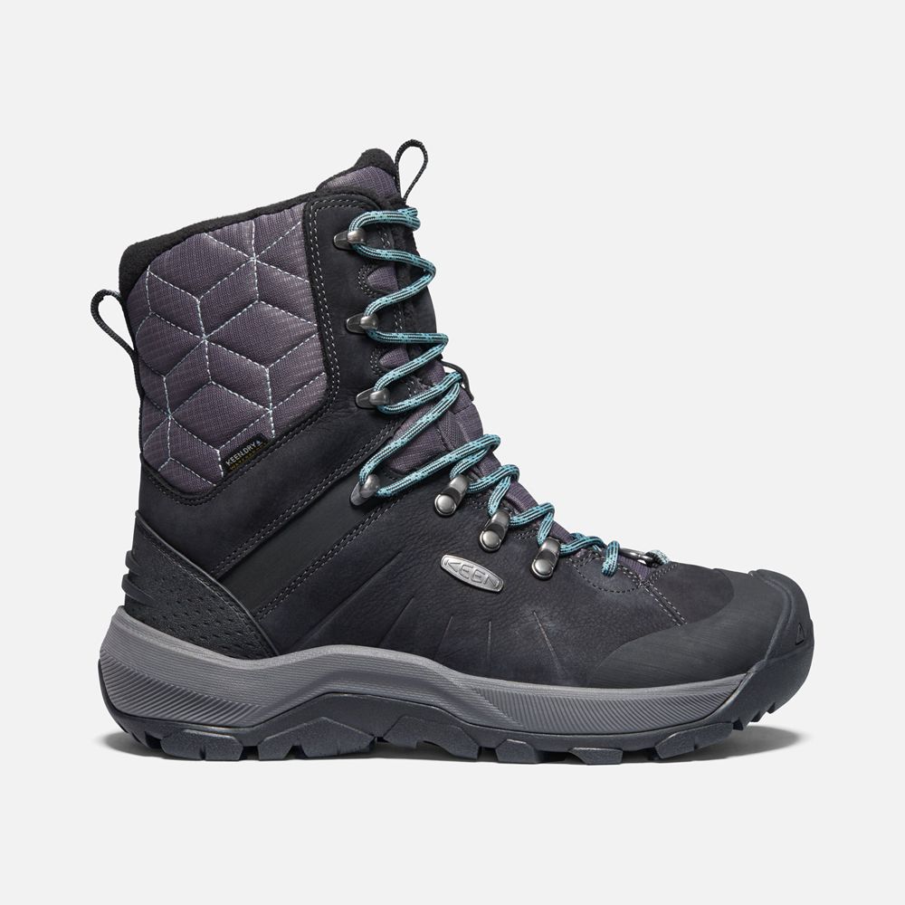 Botas de Seguridad Keen Mexico Negros - Mujer Revel Iv Altos Polar - EI2805149